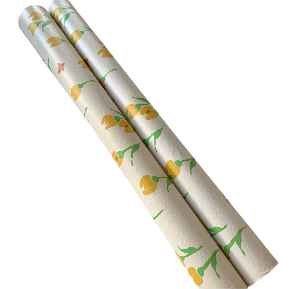Vintage 1970’s Floral Vinyl Wallpaper Rolls